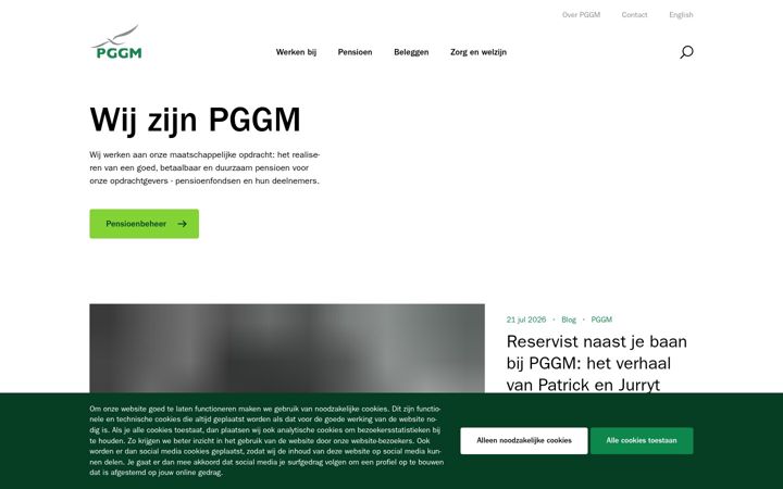 Screenshot of pggm.nl