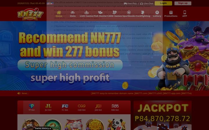 Screenshot of ph-nn777.com