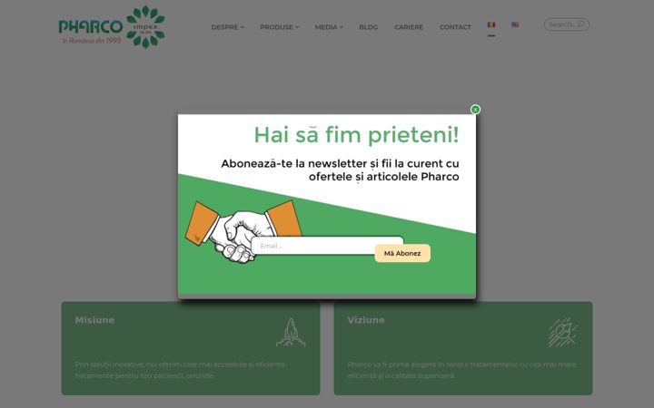 Screenshot di pharco.ro