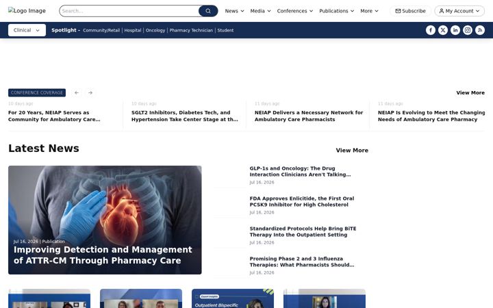 Screenshot van pharmacytimes.com