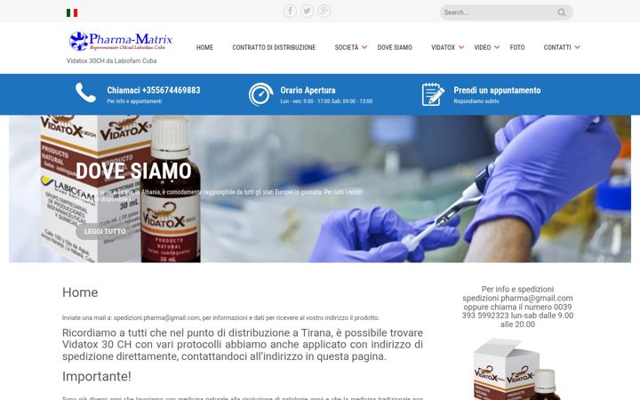 Ekrano kopija pharmamatrix.net
