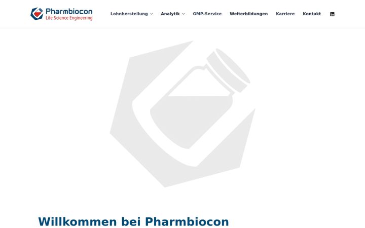 Screenshot of pharmbiocon.com