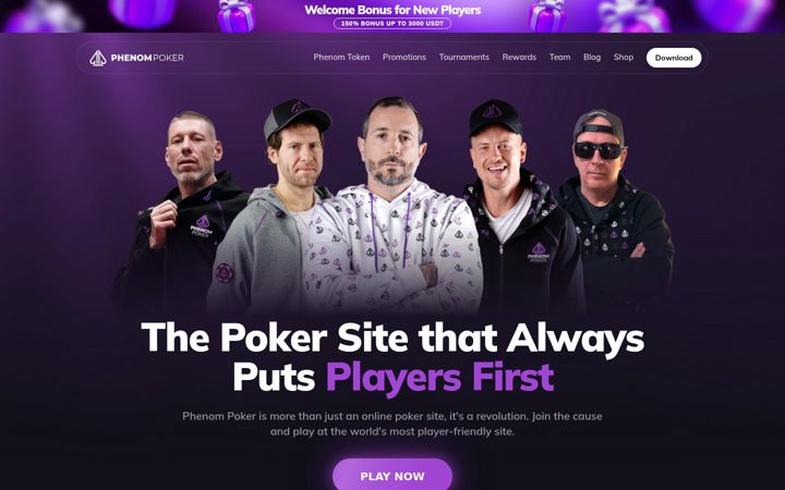 Screenshot of phenompoker.com