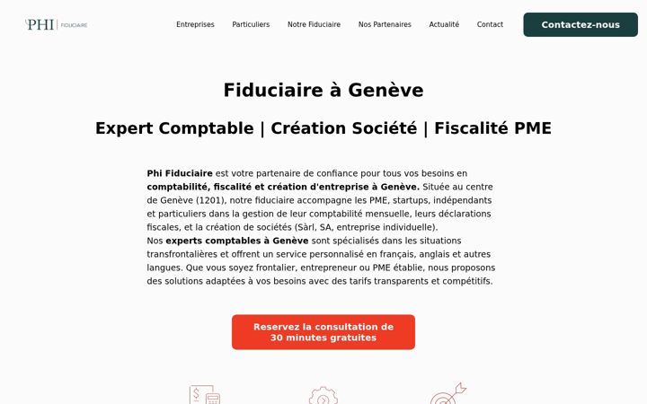 Screenshot von phi-fiduciaire.ch
