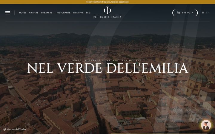 Screenshot of phihotelemilia.com