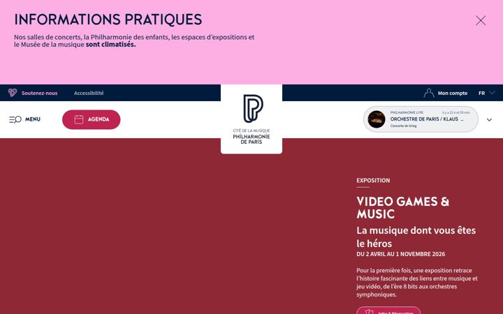 Screenshot of philharmoniedeparis.fr