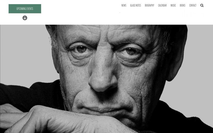 Skærmbillede af philipglass.com
