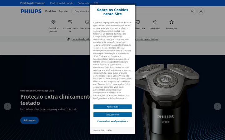 Screenshot of philips.com.br