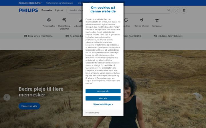 Screenshot di philips.com