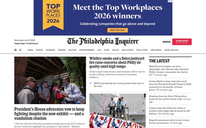 Ekrano kopija philly.com