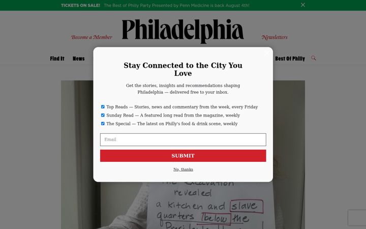 Zrzut ekranu phillymag.com