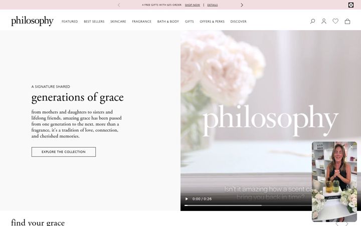 Screenshot of philosophy.com