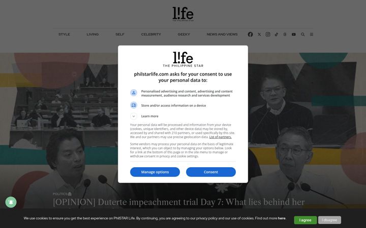 Screenshot of philstarlife.com