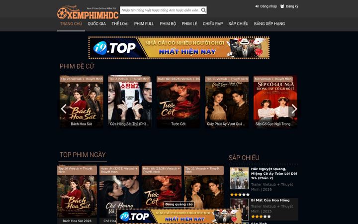 Screenshot of phimhdcs.com