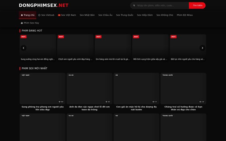 Screenshot of phimxxxz.com
