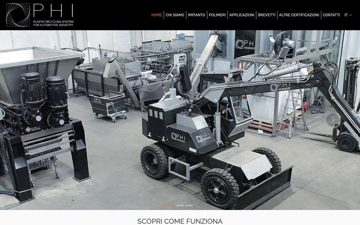 Екранна снимка на phirecycling.it