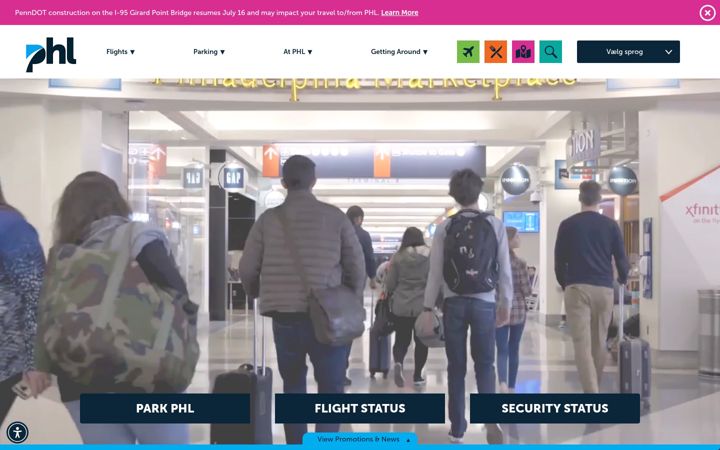 Screenshot of phl.org