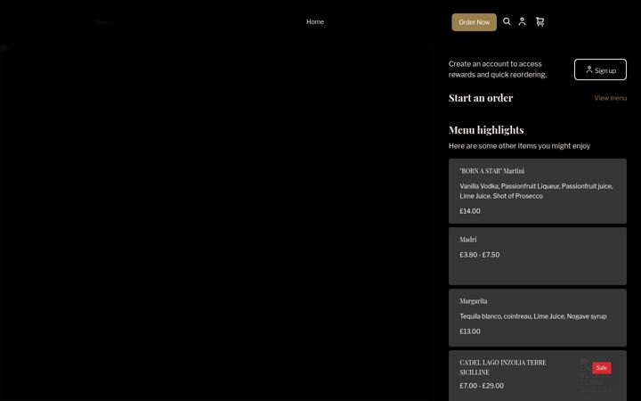Screenshot stránky phoenix-arts-club---order.square.site