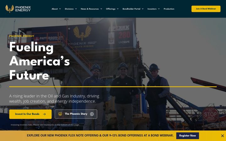 Képernyőkép: phoenixenergy.com