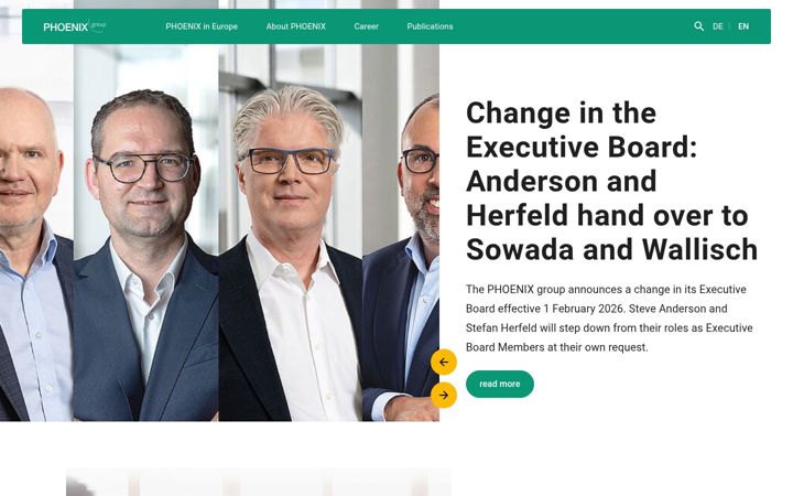 Screenshot of phoenixgroup.eu