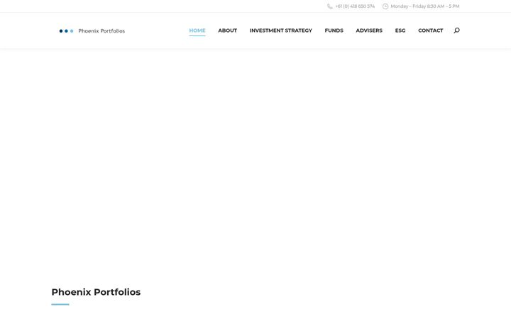 Skärmbild av phoenixportfolios.com.au