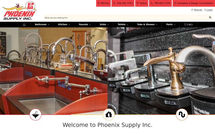 Screenshot of phoenixsupplyinc.com