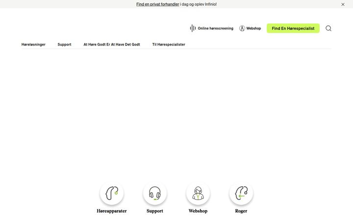 Skærmbillede af phonak.com