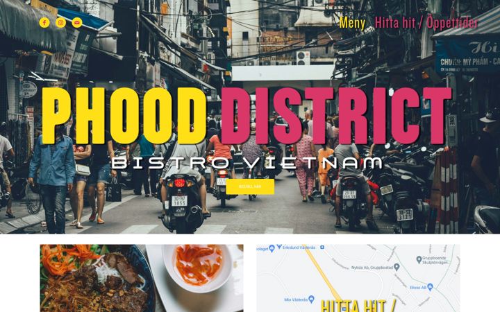 Screenshot of phooddistrict.se