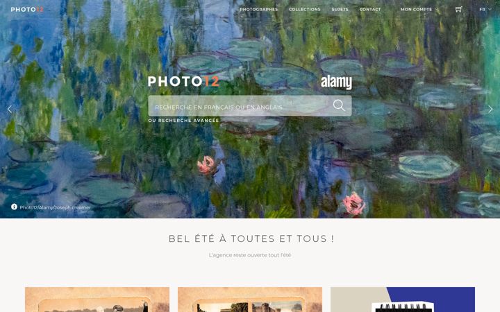 Screenshot of photo12.com