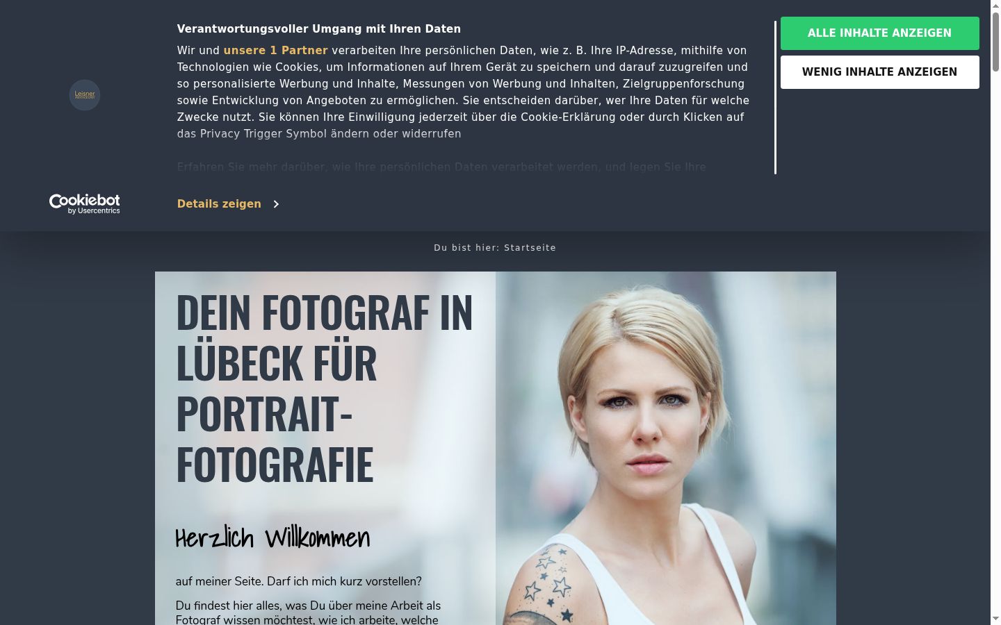 Zrzut ekranu banera zgody wyświetlanego przed jakąkolwiek interakcją
