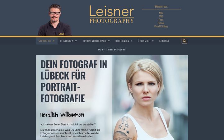Screenshot of photography-leisner.de