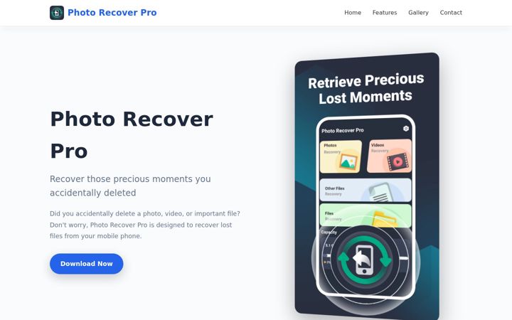 Screenshot di photorecoverpro.com