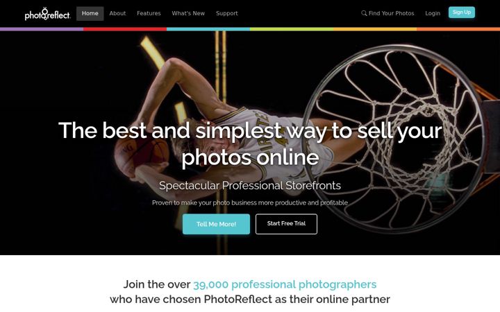 Screenshot of photoreflect.com