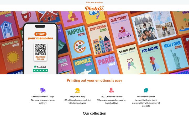 Screenshot of photosi.com
