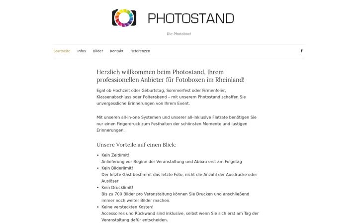 Posnetek zaslona photostand.de