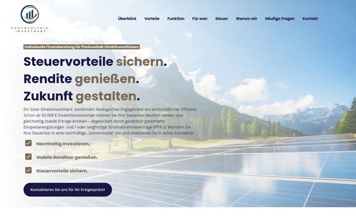 Skærmbillede af photovoltaik-investment.com