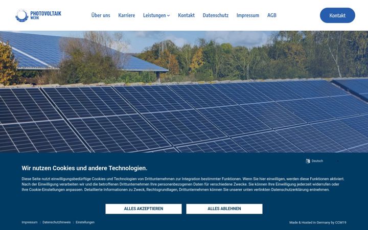 Screenshot of photovoltaikwerk.de