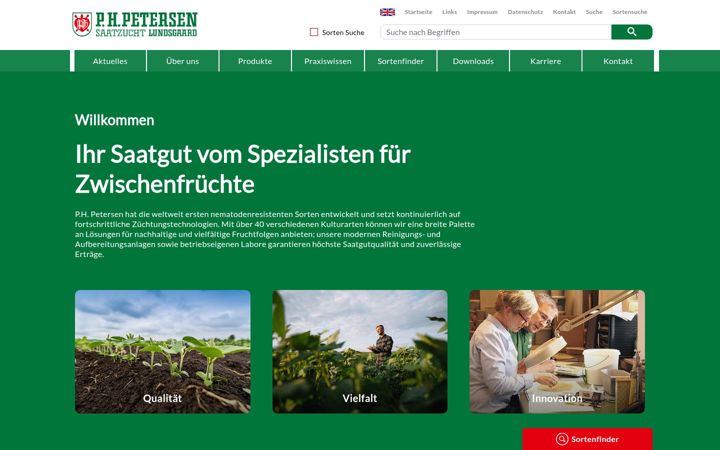 Screenshot of phpetersen.com