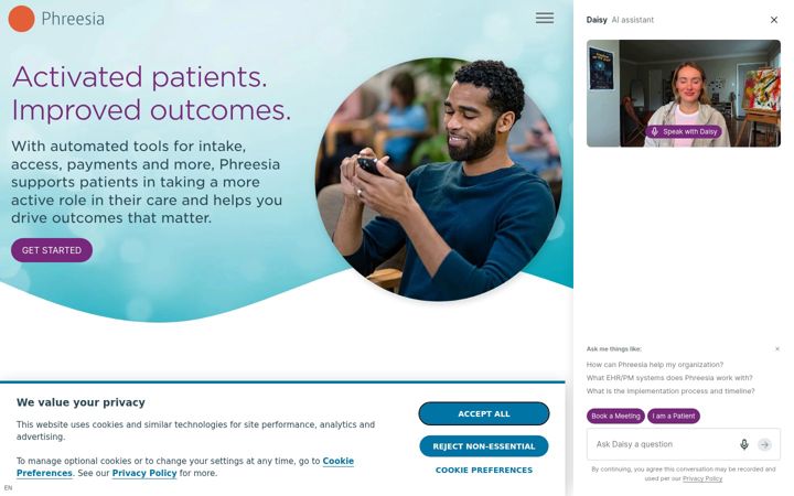 Screenshot of phreesia.com