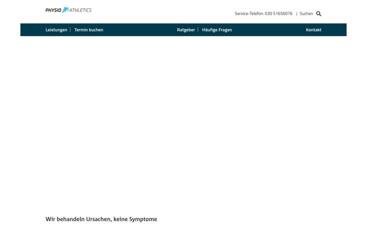 Screenshot of physio-athletics.berlin