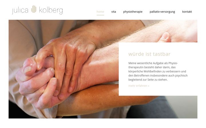 Snímek obrazovky physio-julica.de