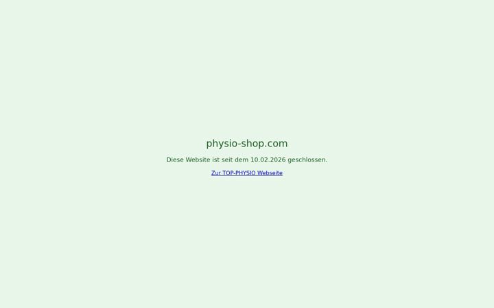 Screenshot of physio-shop.com