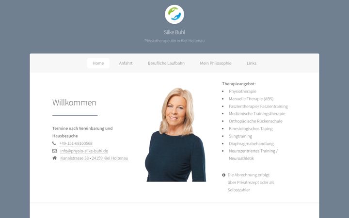 Screenshot von physio-silke-buhl.de