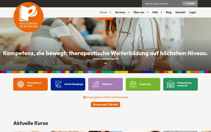 Screenshot of physio-zentrum.at