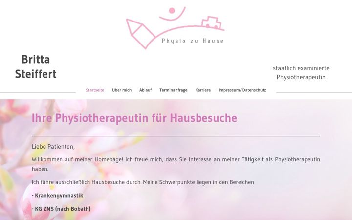 Skjermbilde av physio-zu-hause.de
