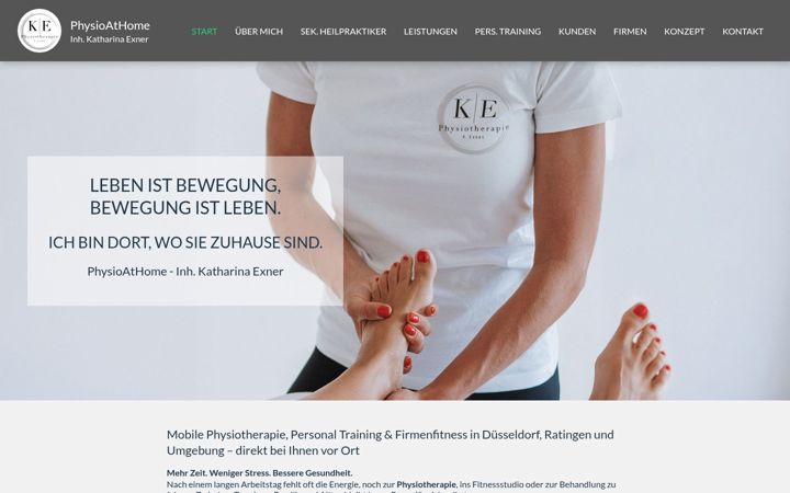 Screenshot ta' physioathome-exner.de