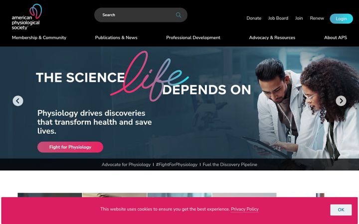 Screenshot di physiology.org