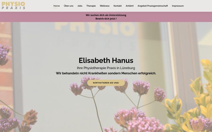 Screenshot ta' physiopraxis-bilmer-berg.de
