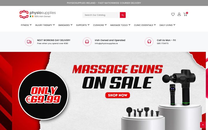 Screenshot of physiosupplies.ie
