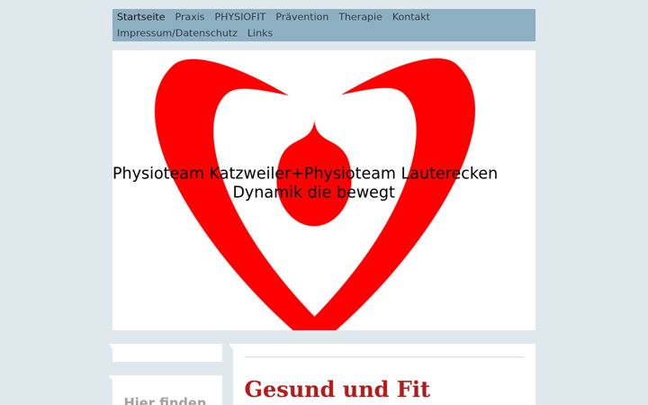 Screenshot of physioteam-katzweiler.de